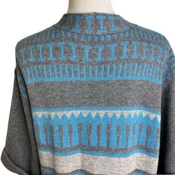 SUNDANCE Lambswool Cashmere Crop Sleeve Cardigan - Picture 10 of 12